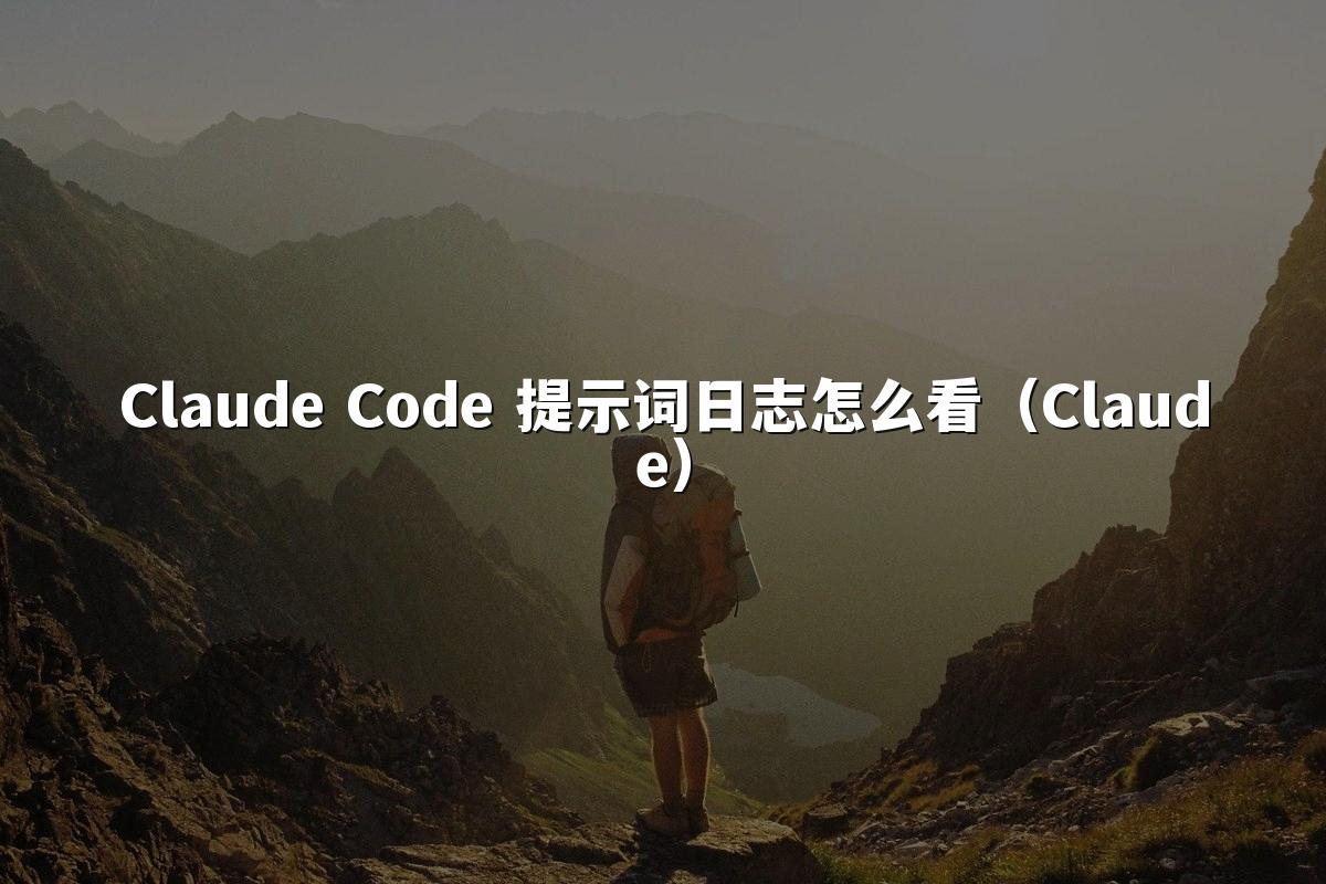 Claude Code 提示词日志怎么看（Claude）