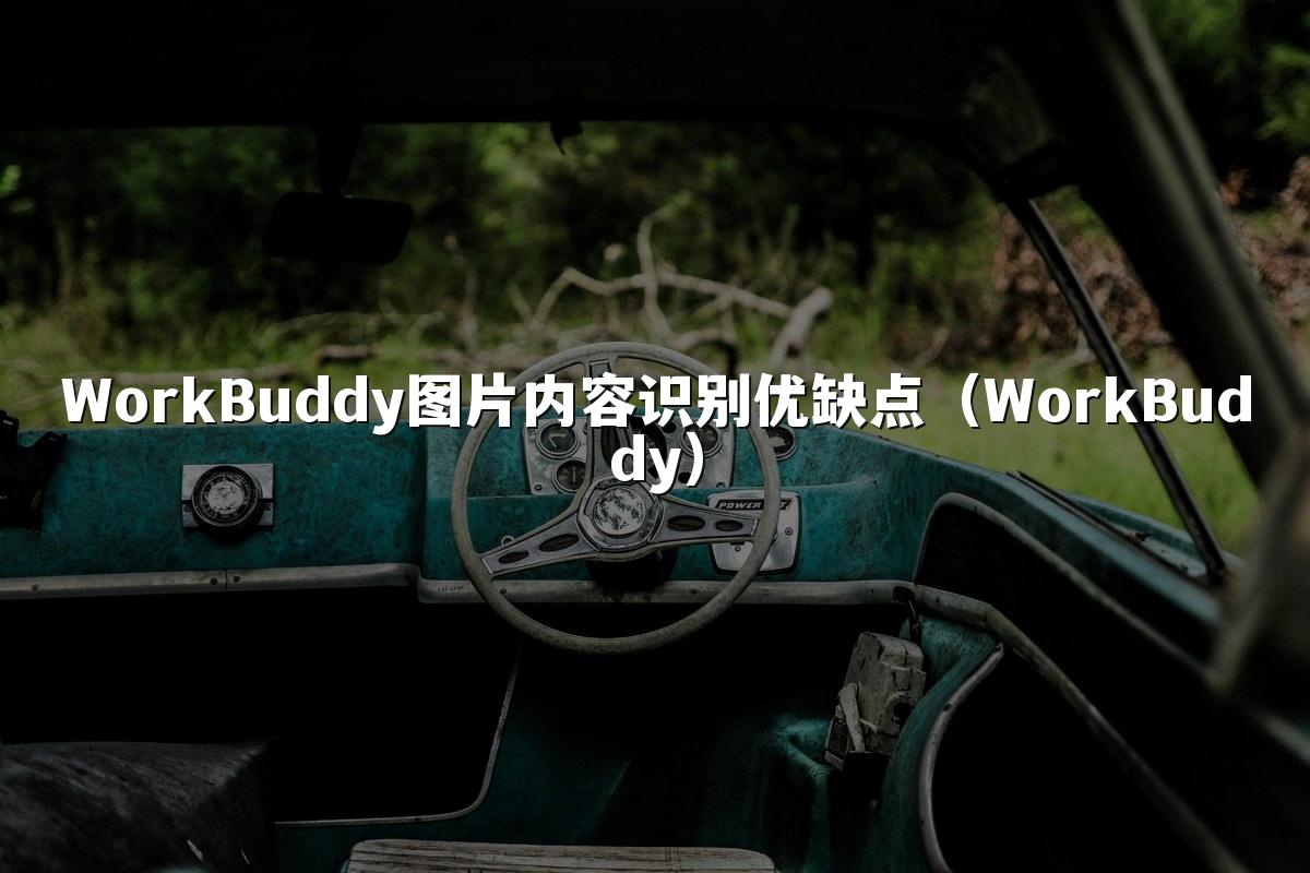 WorkBuddy图片内容识别优缺点(WorkBuddy)
