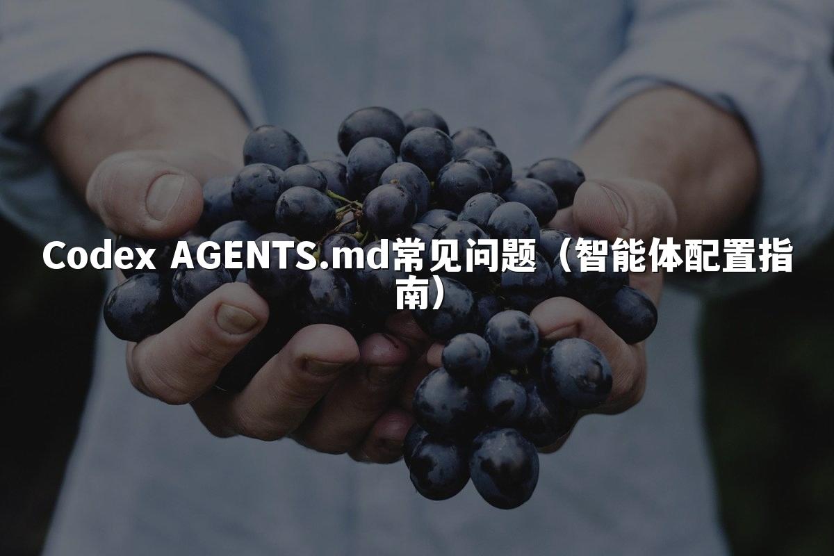 Codex AGENTS.md常见问题(智能体配置指南)
