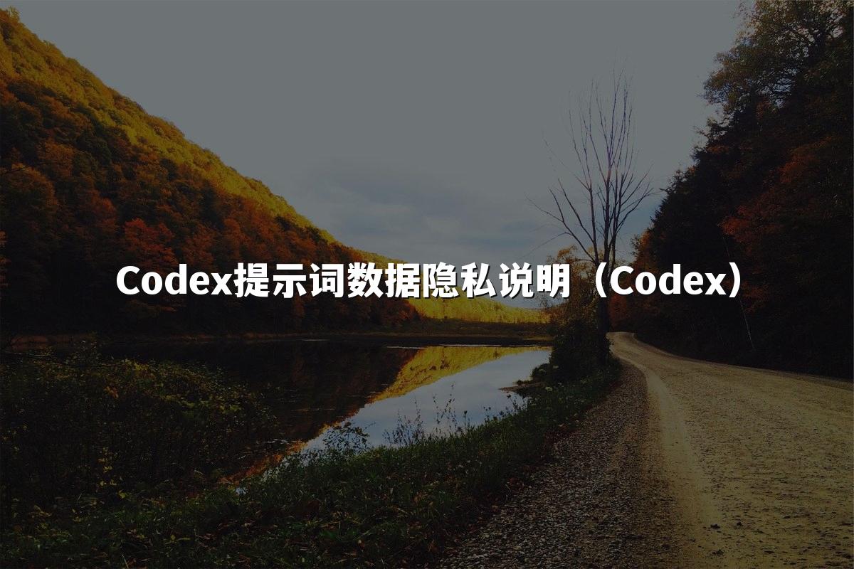 Codex提示词数据隐私说明(Codex)