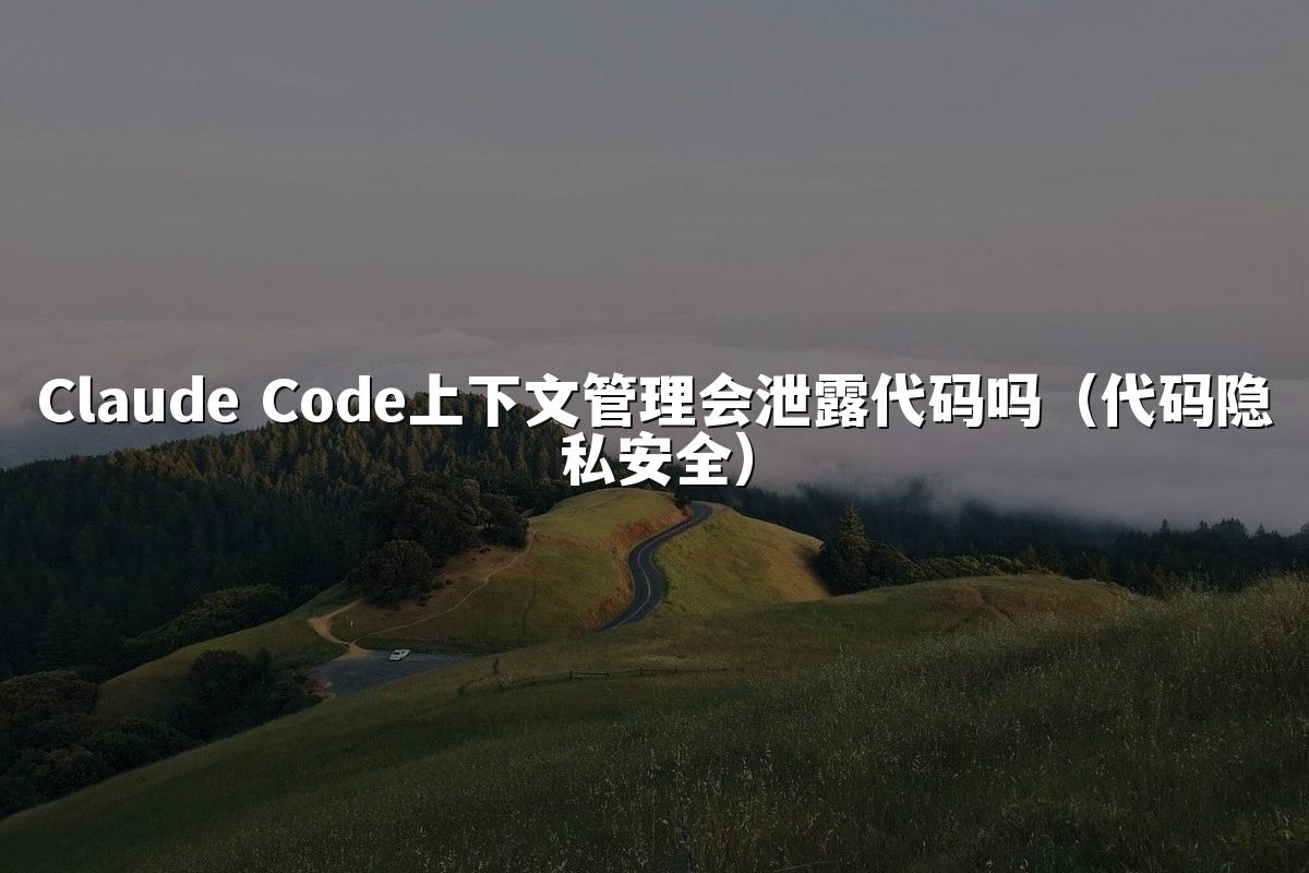 Claude Code上下文管理会泄露代码吗（代码隐私安全）