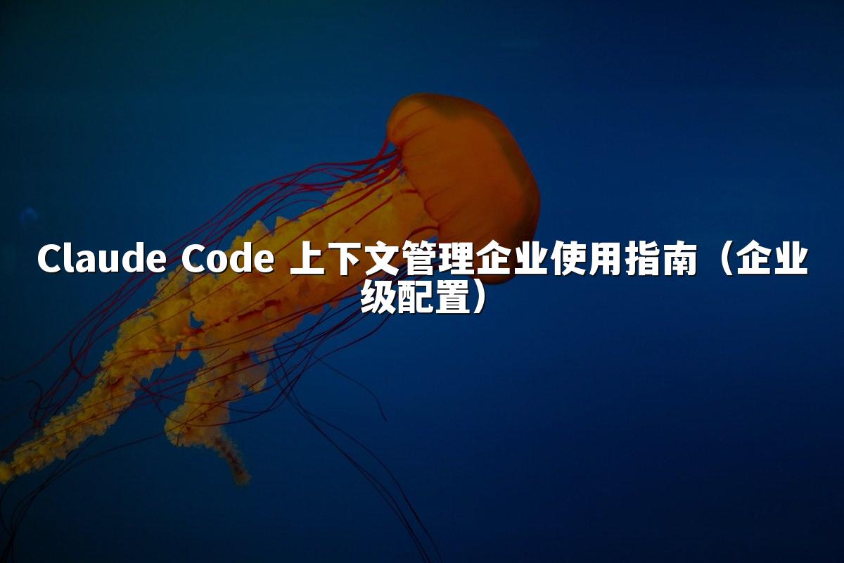 Claude Code 上下文管理企业使用指南（企业级配置）