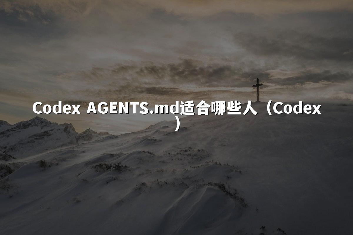 Codex AGENTS.md适合哪些人(Codex)