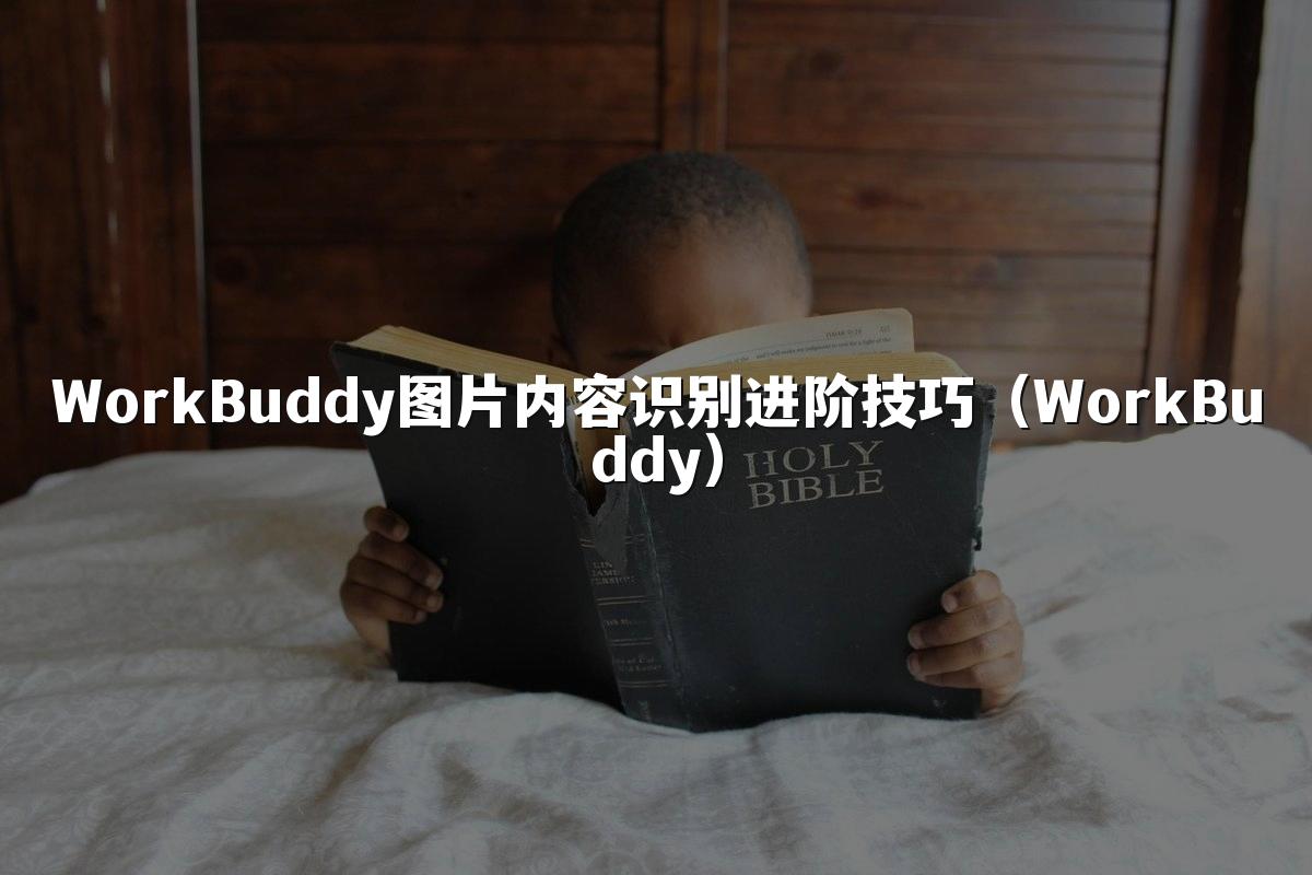 WorkBuddy图片内容识别进阶技巧(WorkBuddy)