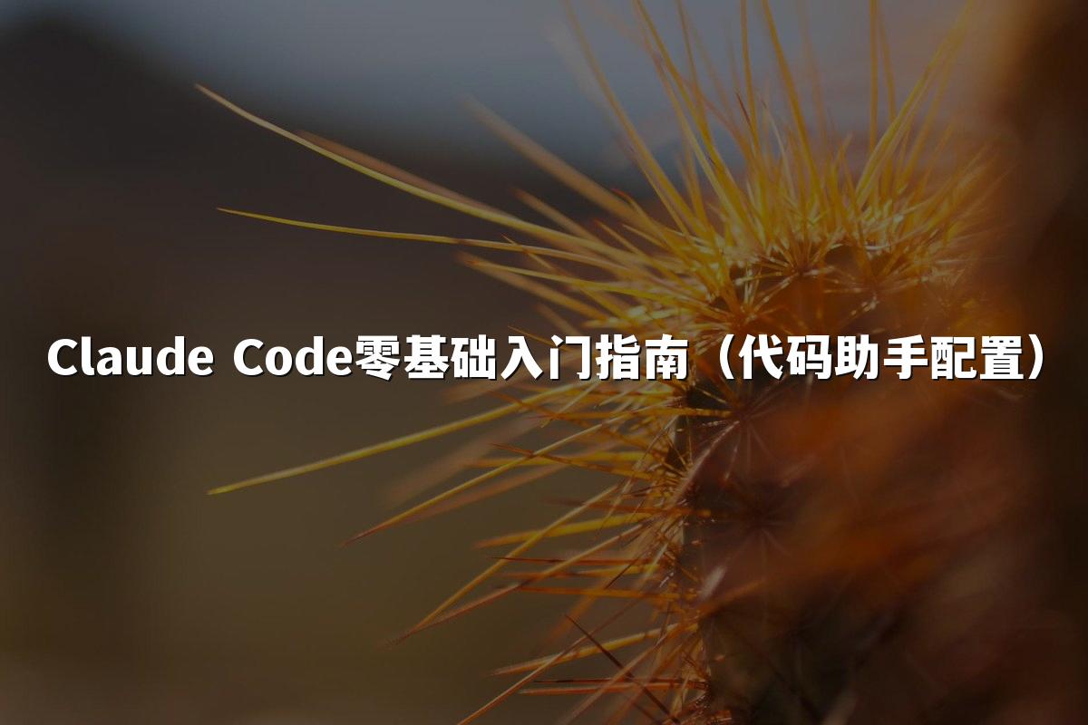 Claude Code零基础入门指南(代码助手配置)