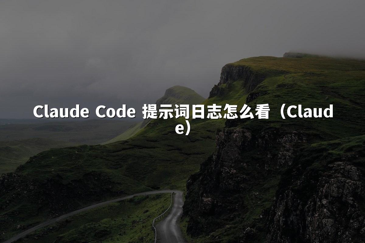 Claude Code 提示词日志怎么看（Claude）