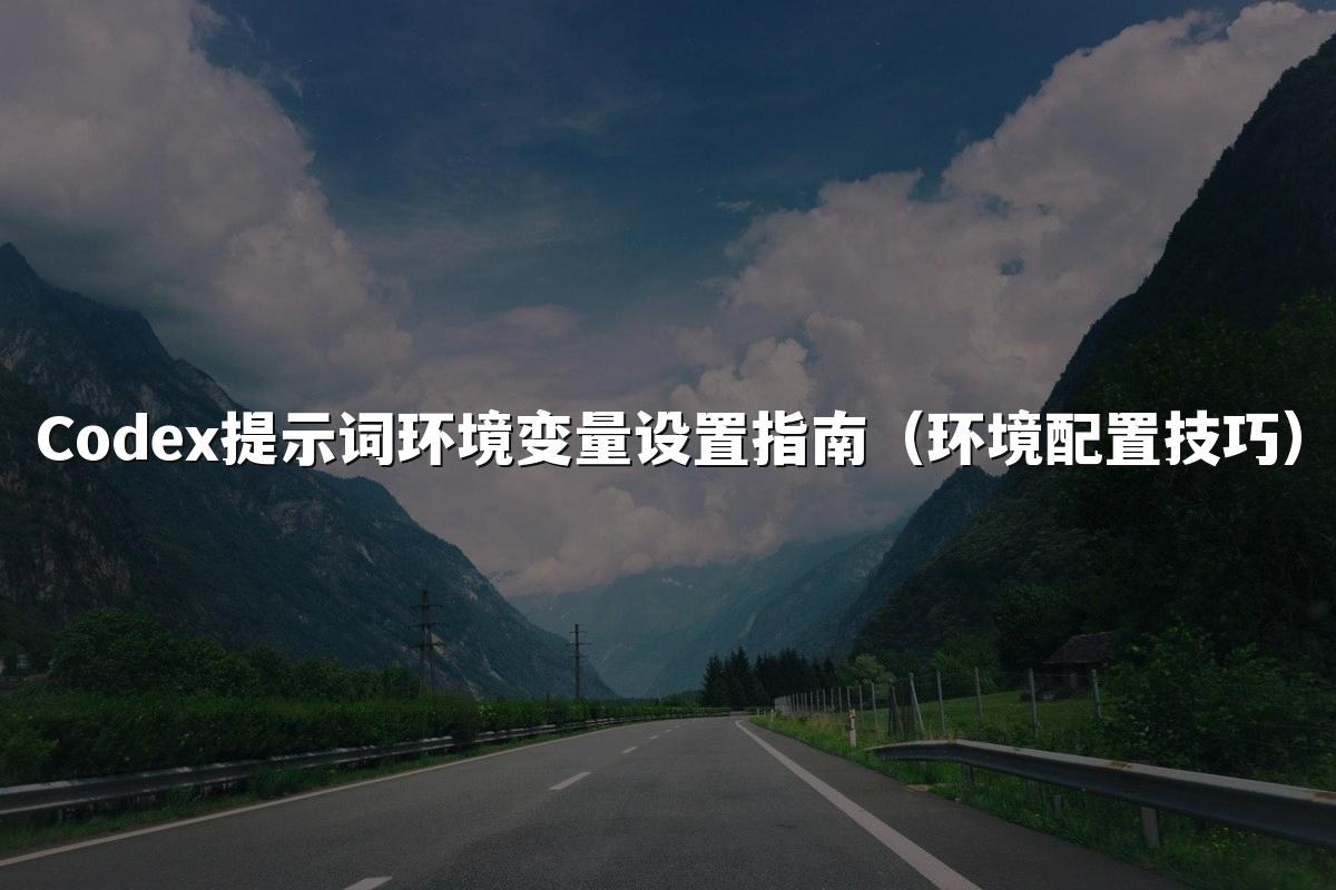 Codex提示词环境变量设置指南(环境配置技巧)