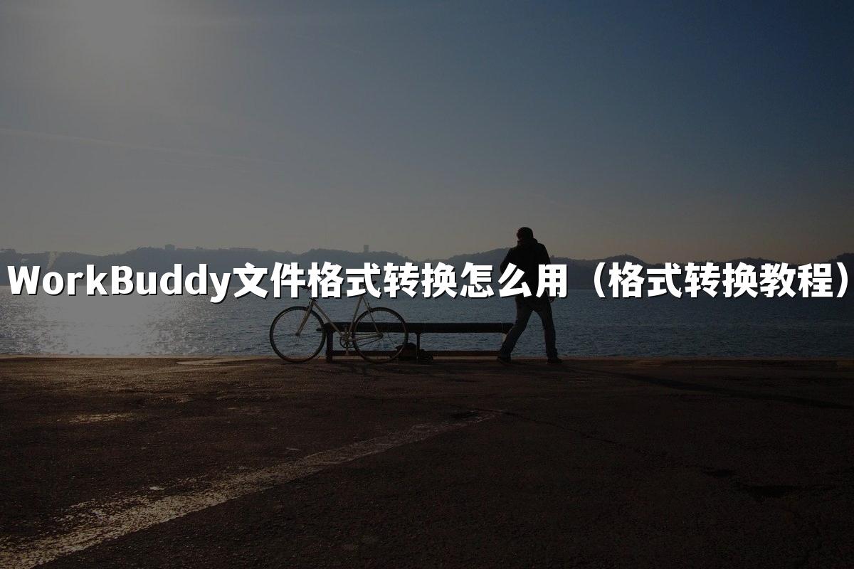 WorkBuddy文件格式转换怎么用（格式转换教程）