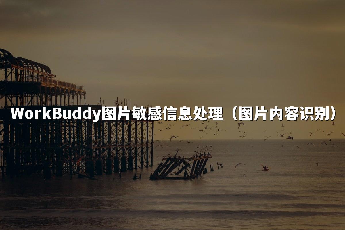 WorkBuddy图片敏感信息处理(图片内容识别)