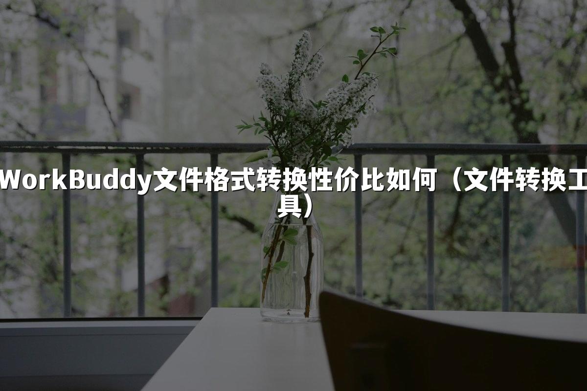 WorkBuddy文件格式转换性价比如何（文件转换工具）