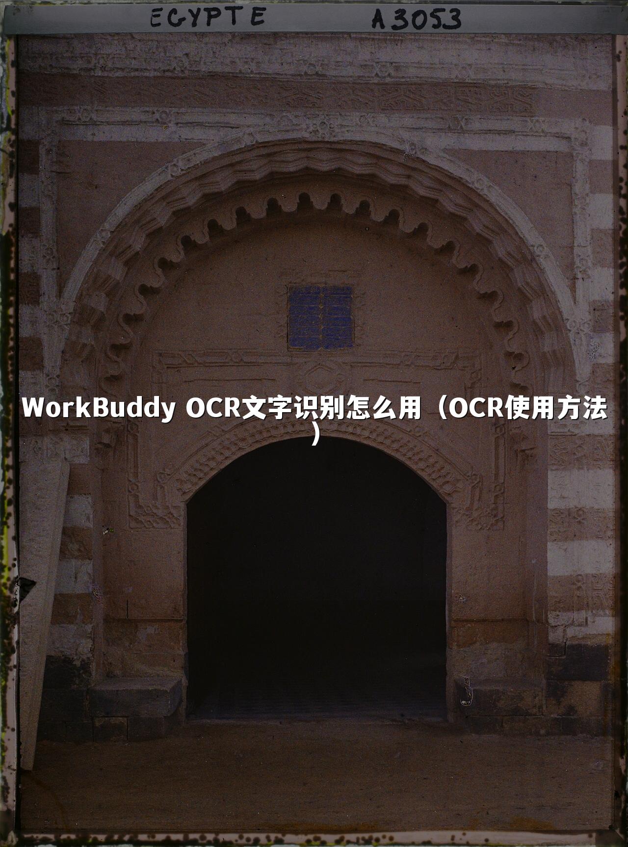 WorkBuddy OCR文字识别怎么用(OCR使用方法)